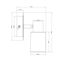 Спот настенный Arte Lamp Cavalletta E14 40 Вт 2 кв.м серебристый/белый IP20 (A4510AP-1SS) - фото 3