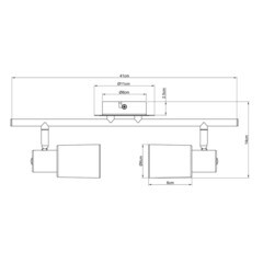 Спот потолочный Arte Lamp Cavalletta E14 80 Вт 4 кв.м серебристый/белый IP20 (A4510PL-2SS) - фото 2