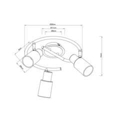 Спот потолочный Arte Lamp Cavalletta E14 120 Вт 6 кв.м серебристый/белый IP20 (A4510PL-3SS) - фото 2