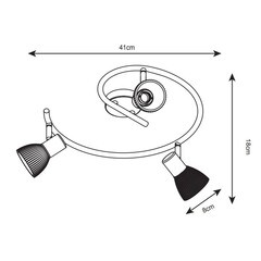 Спот потолочный Arte Lamp Parry E14 120 Вт 6 кв.м бронза IP20 (A5062PL-3AB) - фото 2