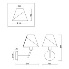 Бра Freya Vanessa E14 40 Вт 220-240 В серебро IP20 (FR5084WL-01G) - фото 3