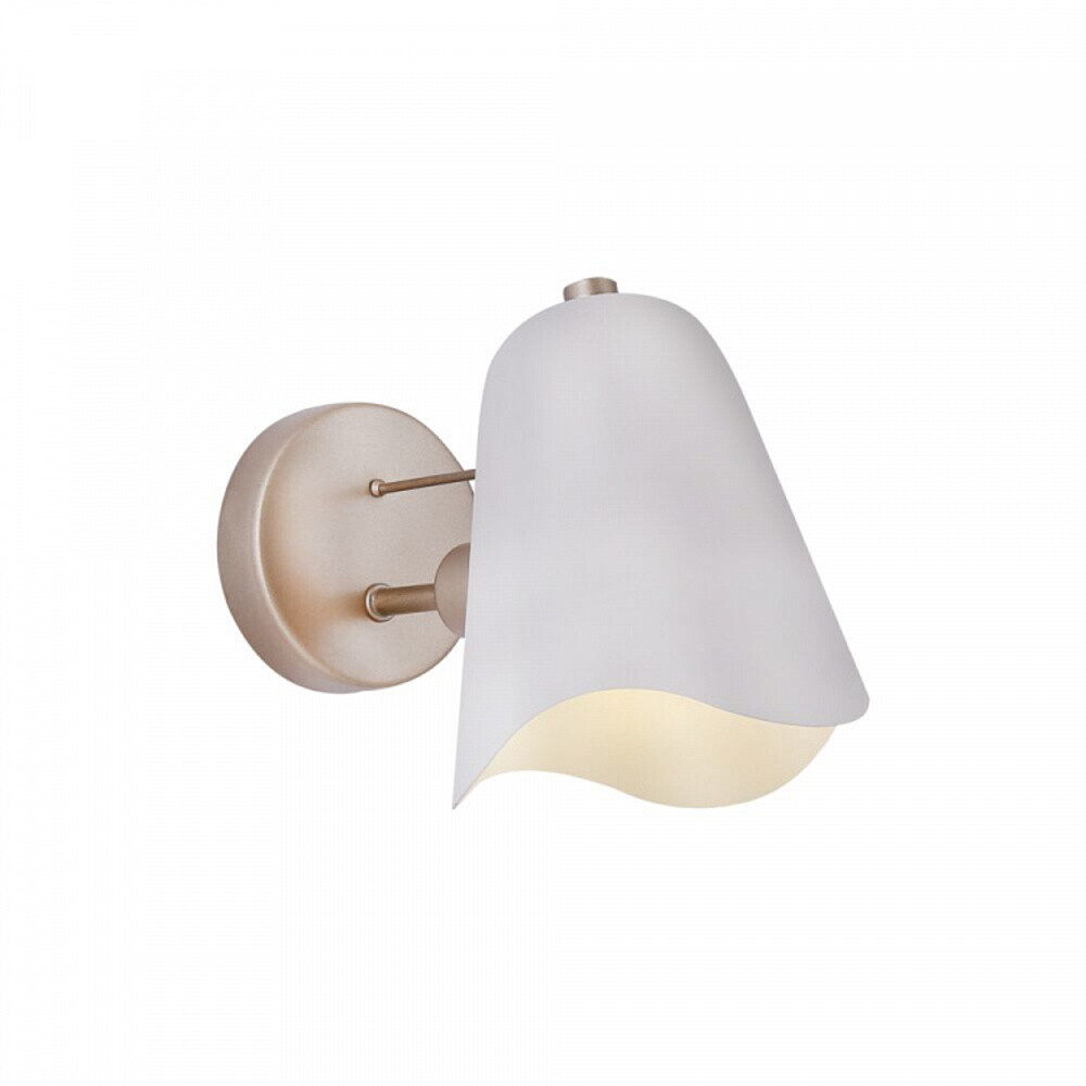 Изображение товара Бра Freya Manon FR5037WL-01S с белым плафоном и золотой арматурой