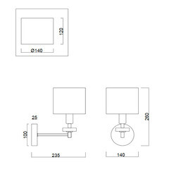 Бра Freya Tiana E14 40 Вт 220-240 В золото IP20 (FR5015WL-01G) - фото 2