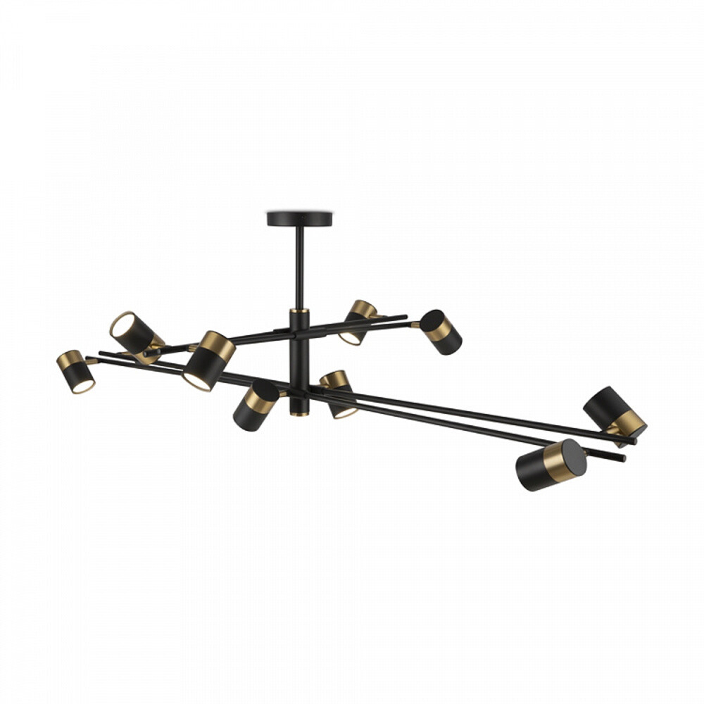 Изображение товара Люстра потолочная Freya Enzo GU10 10 ламп 350 Вт современный дизайн черный металл