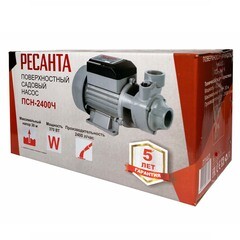 Насос Ресанта ПСН-2400Ч для чистой воды 40 л/мин центробежный поверхностный - фото 5