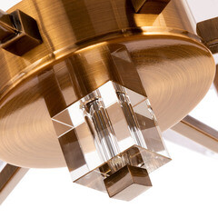 Люстра потолочная Arte Lamp North E14 360 Вт 15 кв.м (A5896LM-6PB) - фото 3