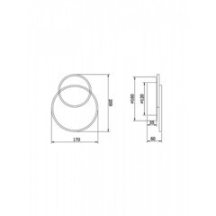 Бра Freya Siala 01 светодиодное 10 Вт 220-240 В белое 4000К IP20 (FR10025WL-L10W) - фото 2