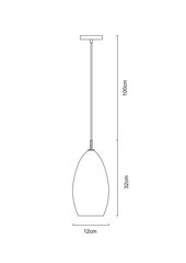 Светильник подвесной Arte Lamp Bicchiere E14 40 Вт 2 кв.м (A4282SP-1CC) - фото 2