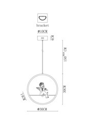 Светильник светодиодный подвесной Arte Lamp Paradise 14 Вт 4000К 2 кв.м (A6065SP-1WH) - фото 2