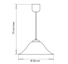 Светильник подвесной Arte Lamp Cucina E27 60 Вт 2 кв.м (A3421SP-1WH) - фото 2