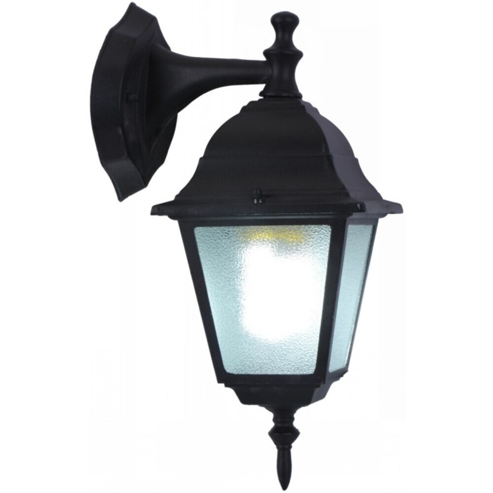 Изображение товара Уличный светильник Arte Lamp Bremen черный с плафоном из стекла для уличного освещения