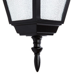 Светильник садово-парковый подвесной Arte Lamp Bremen черный 260 мм E27 60 Вт IP44 (A1015SO-1BK) - фото 3