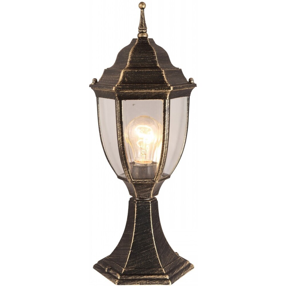 Изображение товара Светильник садово-парковый Arte Lamp Pegasus черно-золотой 300 мм