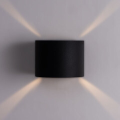 Светильник светодиодный садово-парковый настенный Arte Lamp Rullo черный 3000К 6 Вт IP54 (A1415AL-1BK) - фото 3