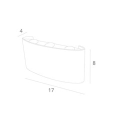 Светильник светодиодный садово-парковый настенный Arte Lamp Bosto белый 3000К 3 Вт IP54 (A3722AL-2WH) - фото 3