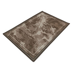 Ковер 1х1,5 м прямоугольный Марбл бежево-коричневый - фото 3