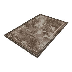 Ковер 1х1,5 м прямоугольный Марбл бежево-коричневый - фото 2