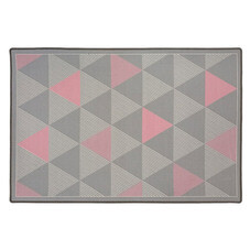 Ковер 1х1,5 м прямоугольный Персей серо-розовый