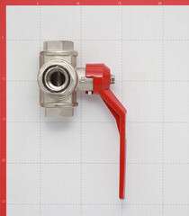 Кран шаровой латунный Itap 3/4 ВР(г) х 3/4 ВР(г) х 3/4 ВР(г) T-образный ручка трехходовой - фото 4