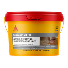 Клей для паркета полиуретановый Sika Bond 2K PU коричневый 9 кг + 1 кг - фото 2
