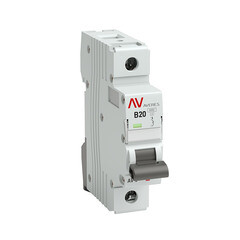 Автоматический выключатель модульный EKF Averes AV-6 1Р 20А тип B 6 кА 230 В (mcb6-1-20B-av) - фото 1
