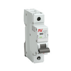 Автоматический выключатель модульный EKF Averes AV-6 1Р 63А тип B 6 кА 230 В (mcb6-1-63B-av) - фото 1