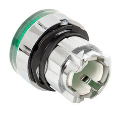 Кнопка плоская EKF PROxima XB4 380 В IP54 без фиксации с подсветкой зеленая (XB4BW-G) - фото 6