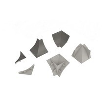 Комплект заглушек и уголков для плинтуса 56х30х7 мм оттава Korner