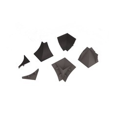 Изображение товара Комплект заглушек и уголков для плинтуса 56х30х7 мм апатит Korner