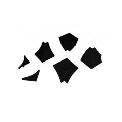 Изображение товара Комплект заглушек и уголков для плинтуса 56х30х7 мм черный Korner