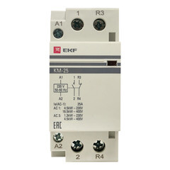 Контактор модульный EKF PROxima 400 В 25 А тип AC 1НО+1НЗ (km-2-25-11) - фото 6