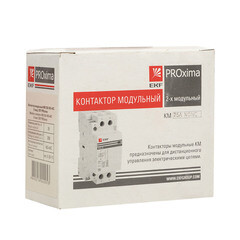Контактор модульный EKF PROxima 400 В 25 А тип AC 1НО+1НЗ (km-2-25-11) - фото 4