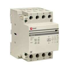 Контактор модульный EKF PROxima 230-400 В 32 А тип AC 3НО+1НЗ (km-3-32-31) - фото 1