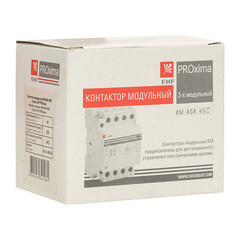 Контактор модульный EKF PROxima 230-400 В 40 А тип AC 4НЗ (km-3-40-04) - фото 6