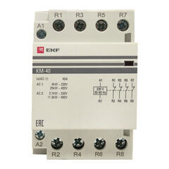 Контактор модульный EKF PROxima 230-400 В 40 А тип AC 4НЗ (km-3-40-04) - фото 3