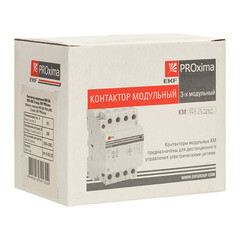 Контактор модульный EKF PROxima 230-400 В 63 А тип AC 2НО+2НЗ (km-3-63-22) - фото 2