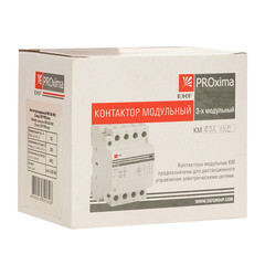 Контактор модульный EKF PROxima 230-400 В 63 А тип AC 4НЗ (km-3-63-04) - фото 2