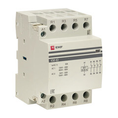 Контактор модульный EKF PROxima 230-400 В 63 А тип AC 4НЗ (km-3-63-04) - фото 1