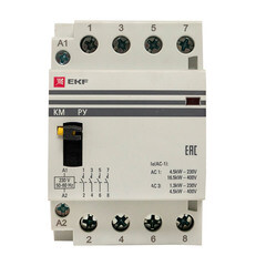 Контактор модульный EKF PROxima 230-400 В 40 А тип AC 4НО (km-3m-40-40) - фото 3