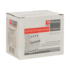 Контактор модульный EKF PROxima 230-400 В 25 А тип AC 4НО (km-3m-25-40) - фото 3