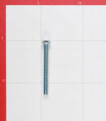 Болт оцинкованный M6x60 мм DIN 933 (30 шт.) - фото 2