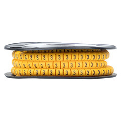 Изображение товара Маркеры кабельные (клипсы) EKF PROxima 3-4,2 мм цифра 3 желтые (1000 шт.) (plc-KM-2.5-3)