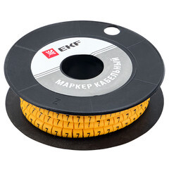 Изображение товара Маркеры кабельные (клипсы) EKF PROxima 4,5-8,6 мм цифра 7 желтые (350 шт.) (plc-KM-6-7)