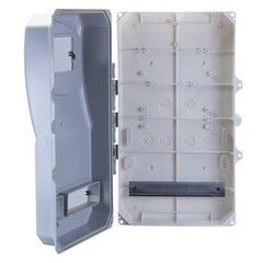 Щит учетно-распределительный навесной EKF PROxima ЩУРн-П 3/11 пластиковый IP55 494х300х136 мм 11 модулей с DIN-рейкой прозрачная дверь серый - фото 2