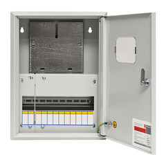 Щит учетно-распределительный навесной EKF PROxima ЩУРн 1/12 металлический IP31 400х300х140 мм 12 модулей с монтажной панелью - фото 5