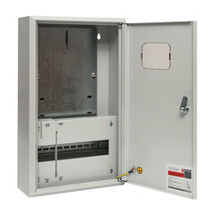 Щит учетно-распределительный навесной EKF PROxima ЩУРн 3/12 (Э) металлический IP31 500х300х120 мм 12 модулей с монтажной панелью - фото 1