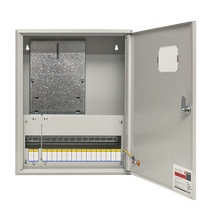 Щит учетно-распределительный навесной EKF PROxima ЩУРн 3/18 металлический IP31 500х400х160 мм 18 модулей с монтажной панелью - фото 9