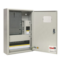 Изображение товара Щит учетно-распределительный навесной EKF PROxima ЩУРн 3/18 (Э) металлический IP31 500х340х120 мм 18 модулей с монтажной панелью