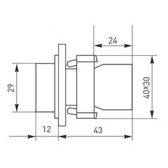 Кнопка плоская EKF PROxima ВА51 230 В IP40 без фиксации с подсветкой белая (xb2-bw21-230) - фото 2