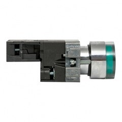 Кнопка плоская EKF PROxima ВА31 230 В IP65 без фиксации с подсветкой зеленая (xb2-bw31-230-65) - фото 4